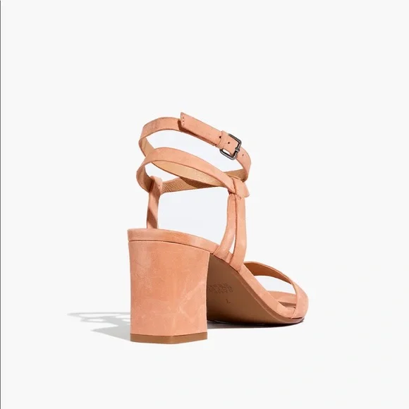 Madewell Loli ankle-strap sandal in pink clay suede - Picture 3 of 3